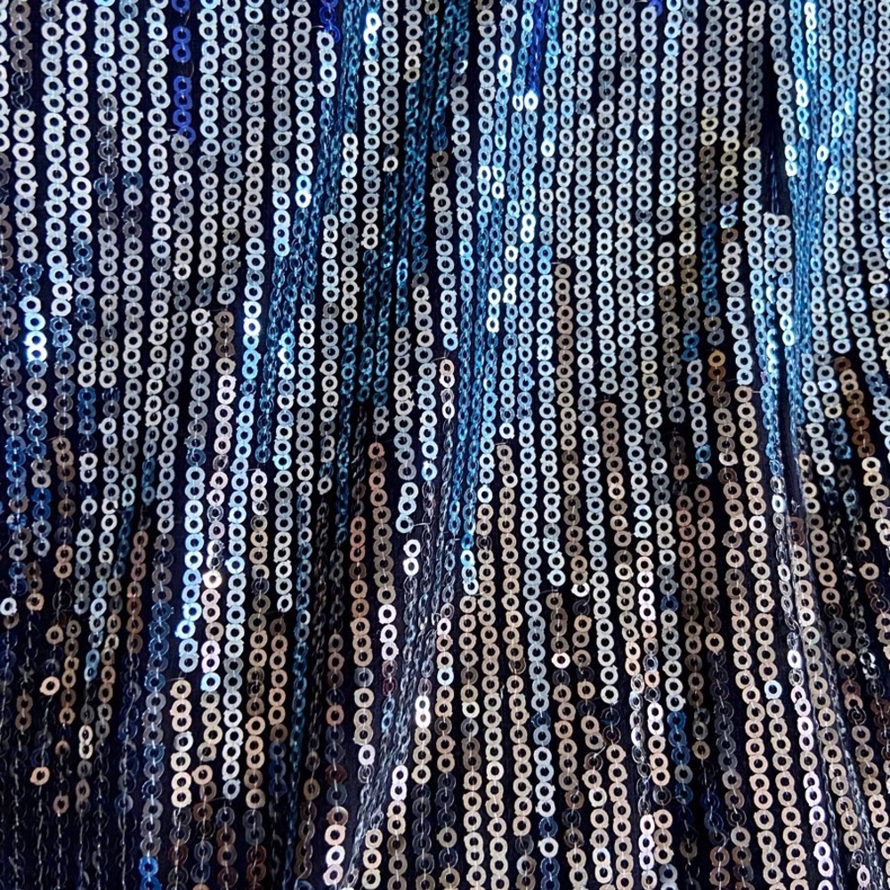 As U Wish blue ombré sparkly sequin tank minidress - Picture 4 of 5